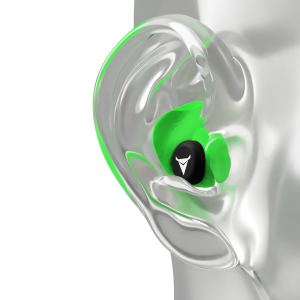 Custom Molded Earplugs GREEN